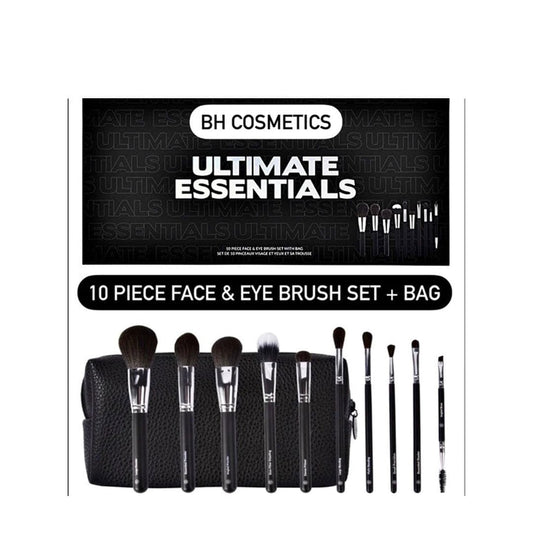 Buy Original BH Cosmetics Ultimate Essentials - 10 Pc Brush Set + Bag - Online at Best Price in Pakistan