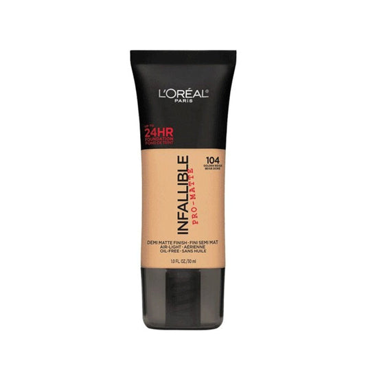 Buy Original LOreal Paris Infallible Pro-Matte Foundation Golden Beige 104 - Online at Best Price in Pakistan