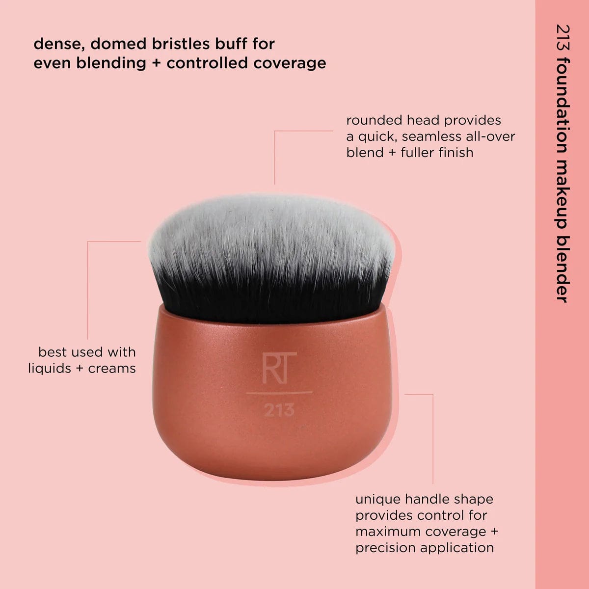 Buy Original Real Techniques Foundation Kabuki Makeup Blender RT213 - Online at Best Price in Pakistan