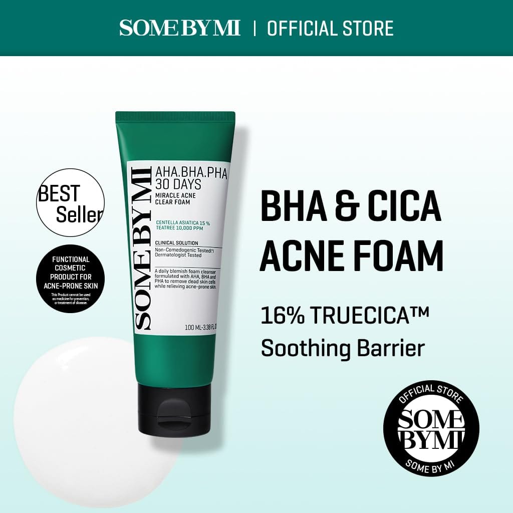 Buy Original Some By Mi AHA/BHA/PHA 30 Days Miracle Acne Clear Foam 100ml - Online at Best Price in Pakistan