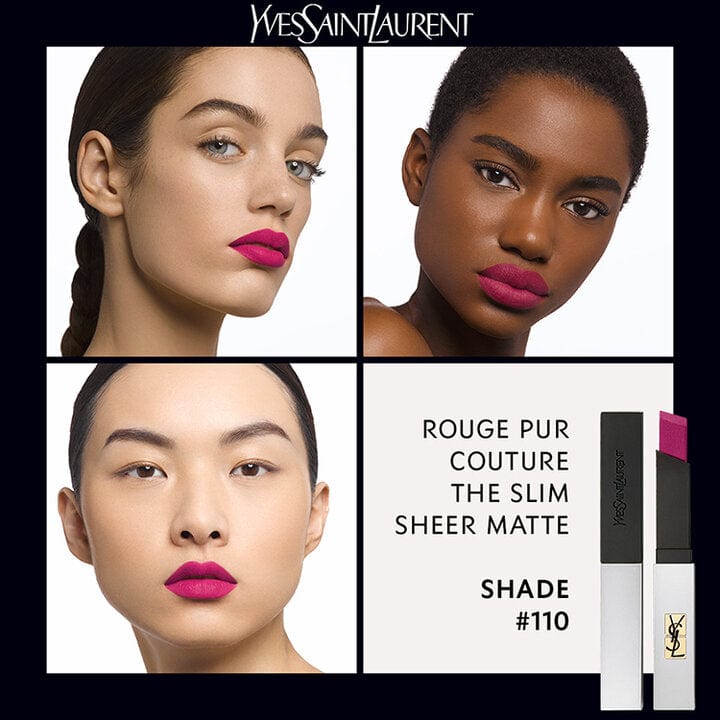 Buy Original Yves Saint Laurent Rouge Pur Couture The Slim Sheer Matte Lipstick 110 Berry Exposed - Online at Best Price in Pakistan