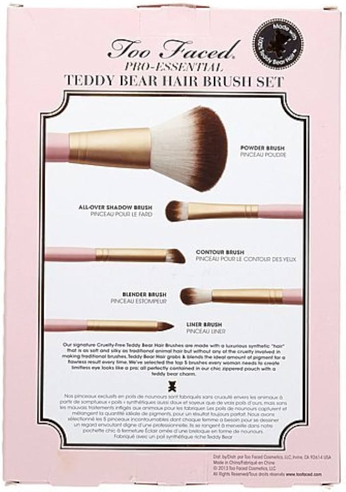 Buy Original Too Faced Teddy Bear Hair 5pc Brush Set - Online at Best Price in Pakistan